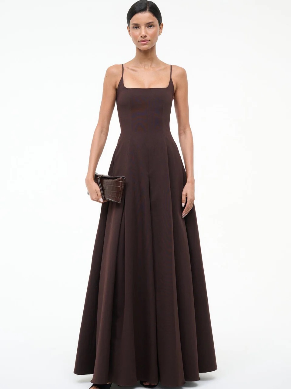 Staud Brown Joy Maxi Dress